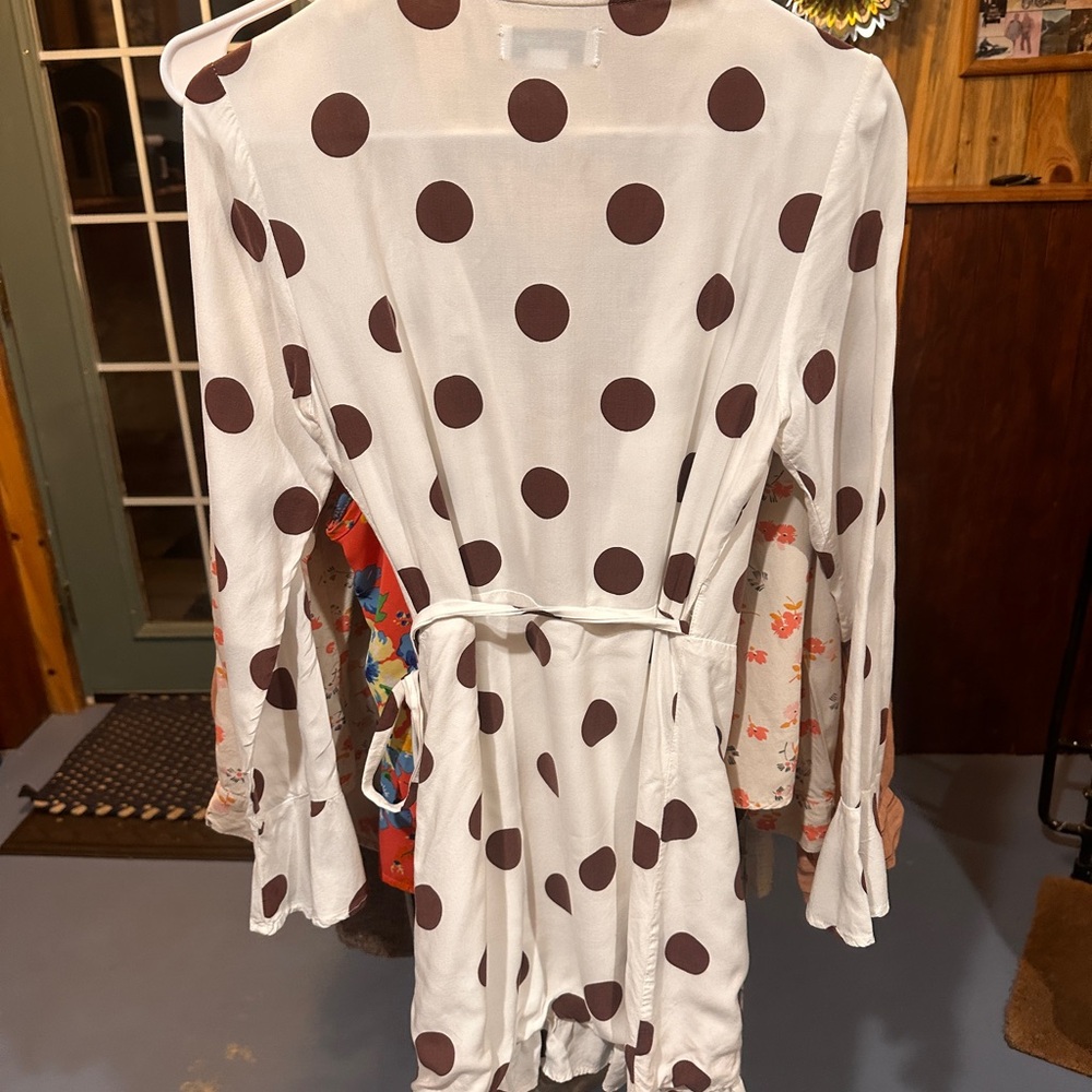 Chic White Polka Dot Dress